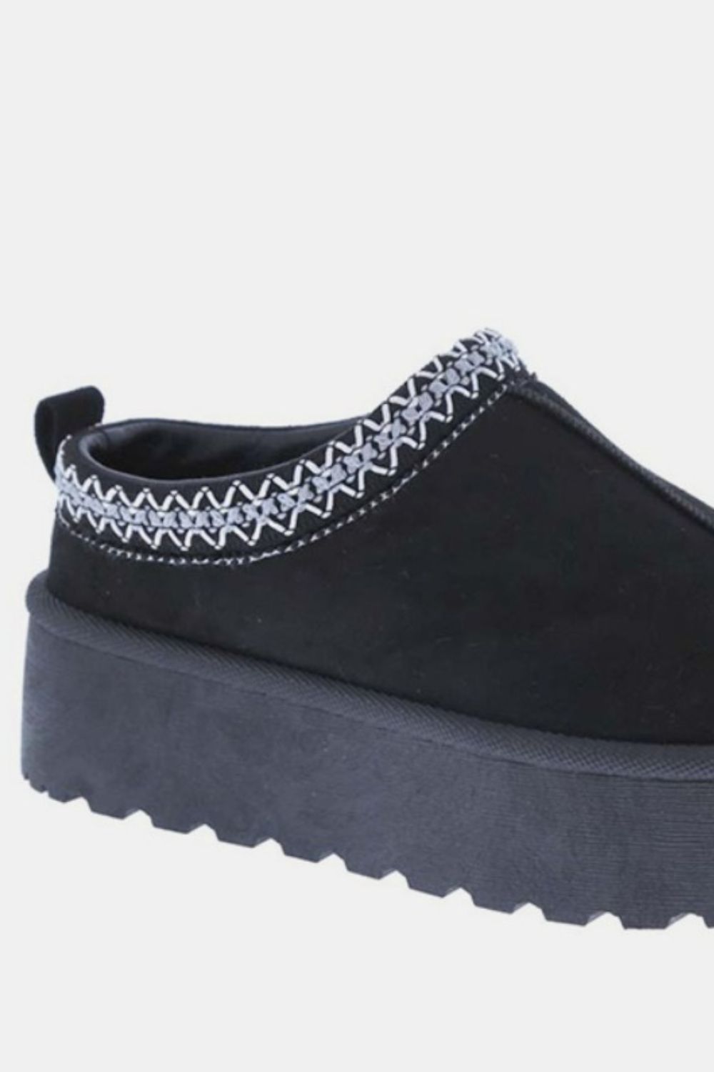 Weeboo Platform Embroidered Trim Slip-On Boots - Liv&Maddie