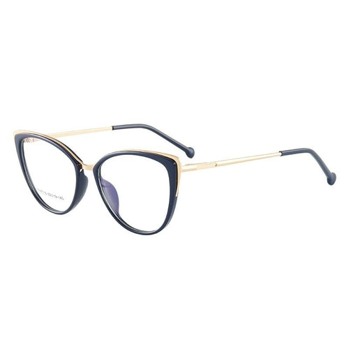 EP Cat eye anti-blue light flat lens European and American glasses TR