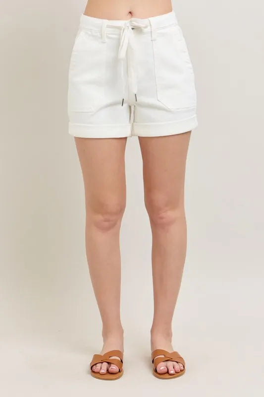 Judy Blue High Waist Cuff Denim Shorts - Liv&Maddie