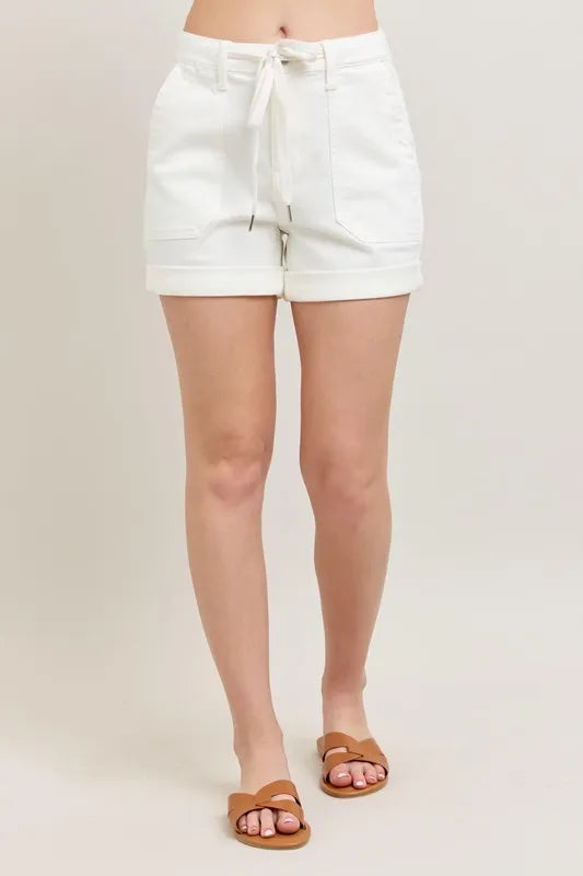 Judy Blue High Waist Cuff Denim Shorts - Liv&Maddie