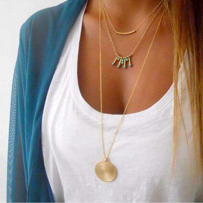 Turquoise Multilayer Necklace - Liv&Maddie