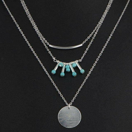 Turquoise Multilayer Necklace - Liv&Maddie