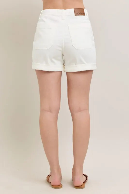 Judy Blue High Waist Cuff Denim Shorts - Liv&Maddie